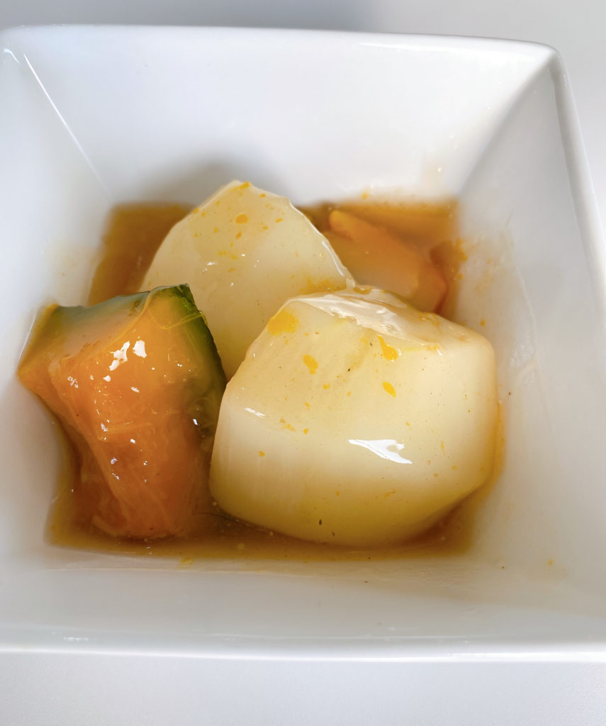 かぼちゃとかぶの煮物｜ガス育クッキング│暮らしの情報│お客さまへの 